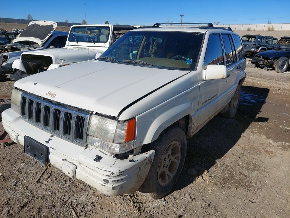 1998 Jeep Grand Cherokee ZJ White PW1, photo 1 of 7